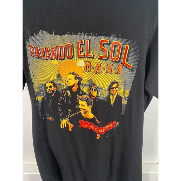 New Mana Rayando El Sol - Feat Pablo Alboran Concert Tee Shirt Small - Picture 1 of 4
